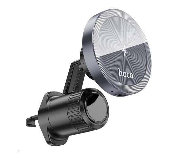 Тримач автомобільний Hoco HW6 з функцією безпровідної зарядки 15W 2A Black