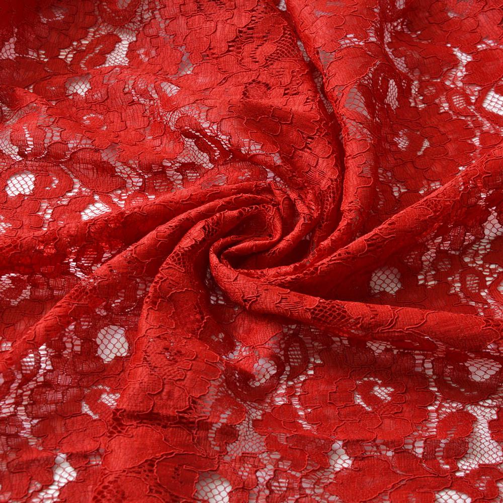 Ткань Гипюр Индонезия 2 т/червоний