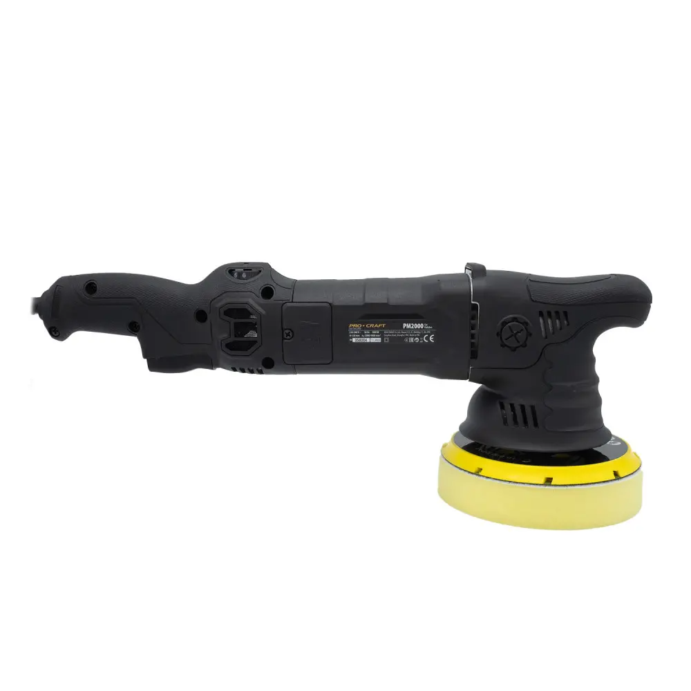 Машина полировально-шлифовальная машина ProCraft PM2000 с регулировками и полировочной насадкой 150 мм 1000 Вт - фото 3 Машина полировально-шлифовальная машина ProCraft PM2000 с регулировками и полировочной насадкой 150 мм 1000 Вт - фото 3