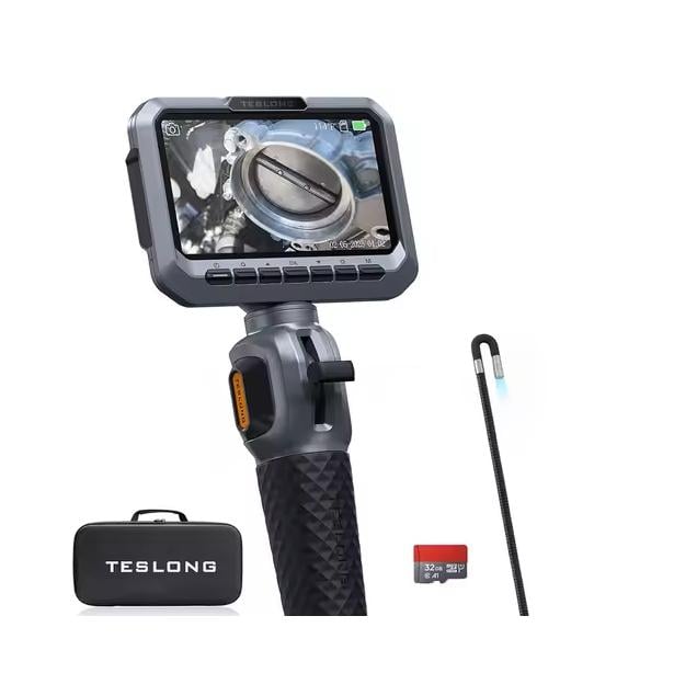 Ендоскоп Teslong TD300Р з поворотною камерою 5,5 мм 1,5 м 5" екран 1 камера
