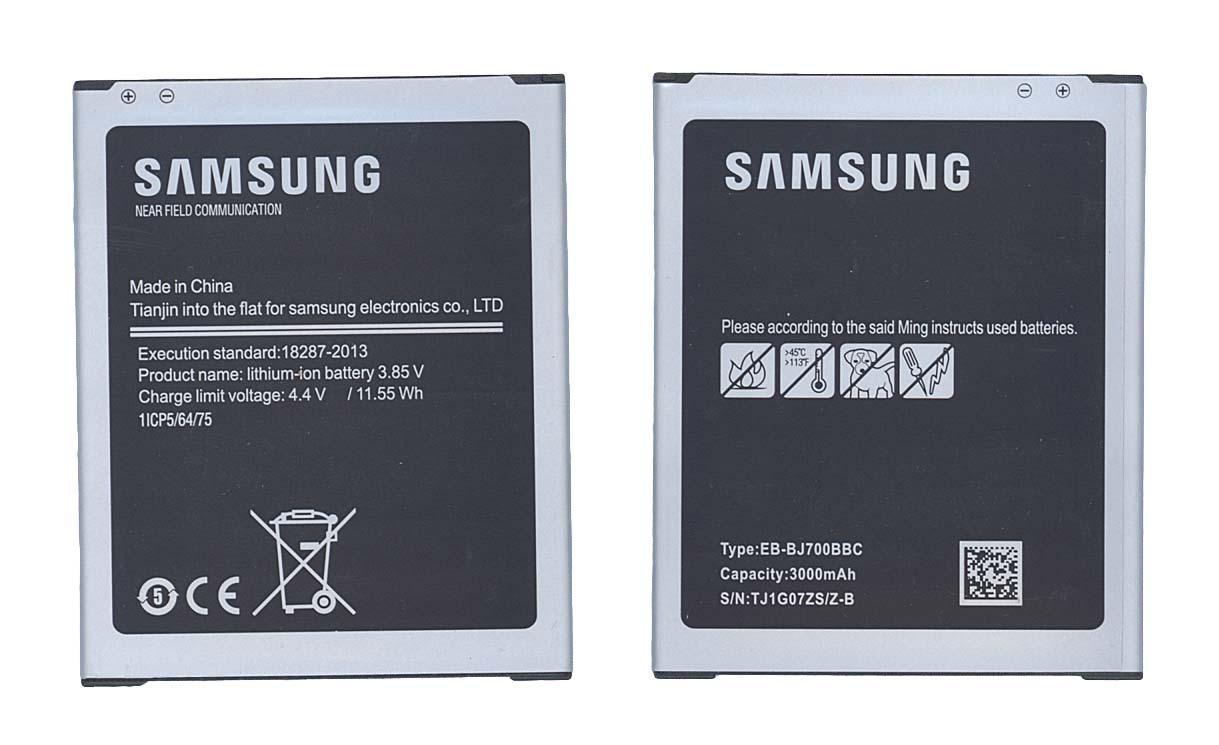 Аккумулятор для смартфона Samsung EB-BJ700BBC Galaxy J7 SM-J700F/DS 3,85V 3000 mAh 11,55 Wh Black