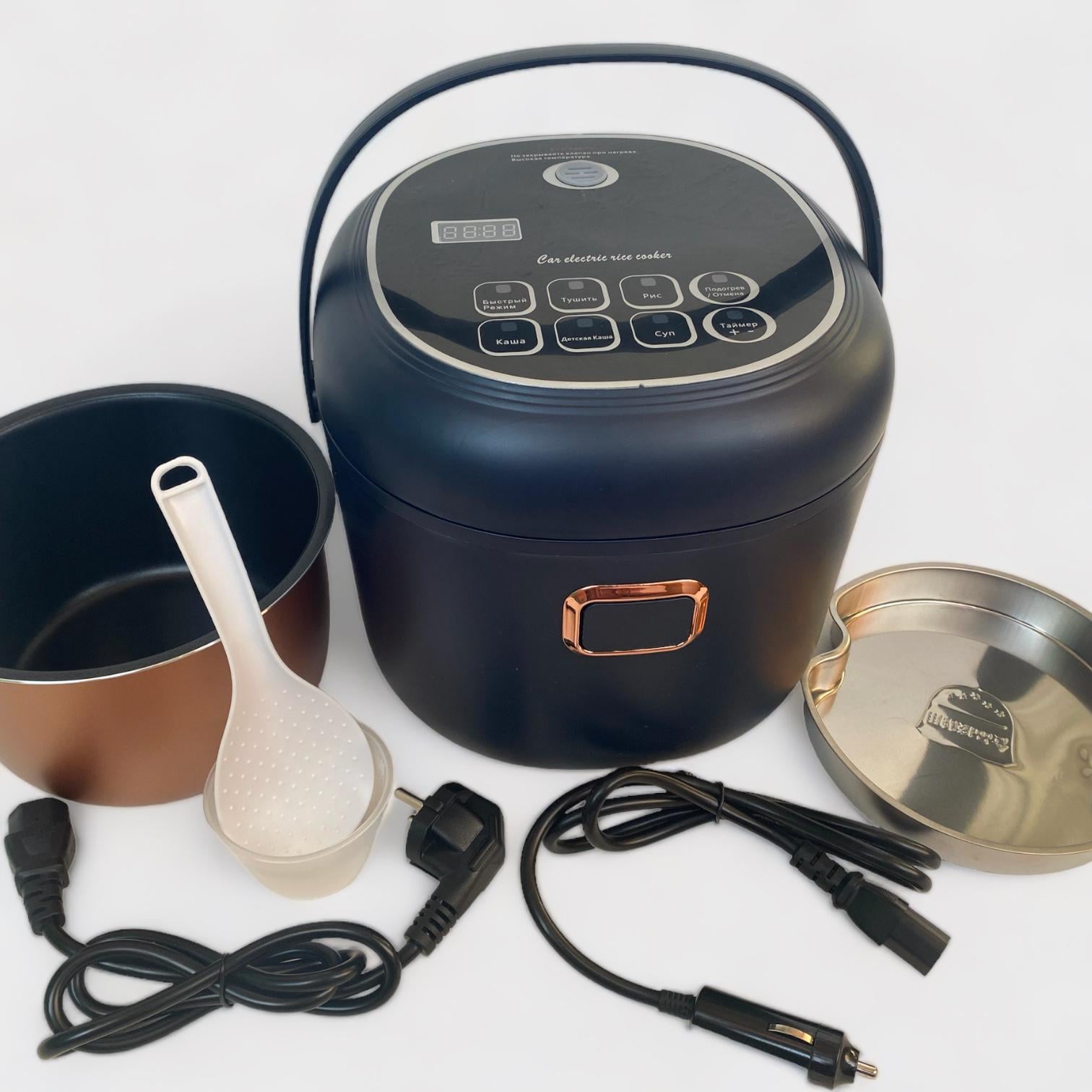 Мультиварка в машину 12-24-220V 2 л Синій Мультиварка в машину 12-24-220V 2 л Синій