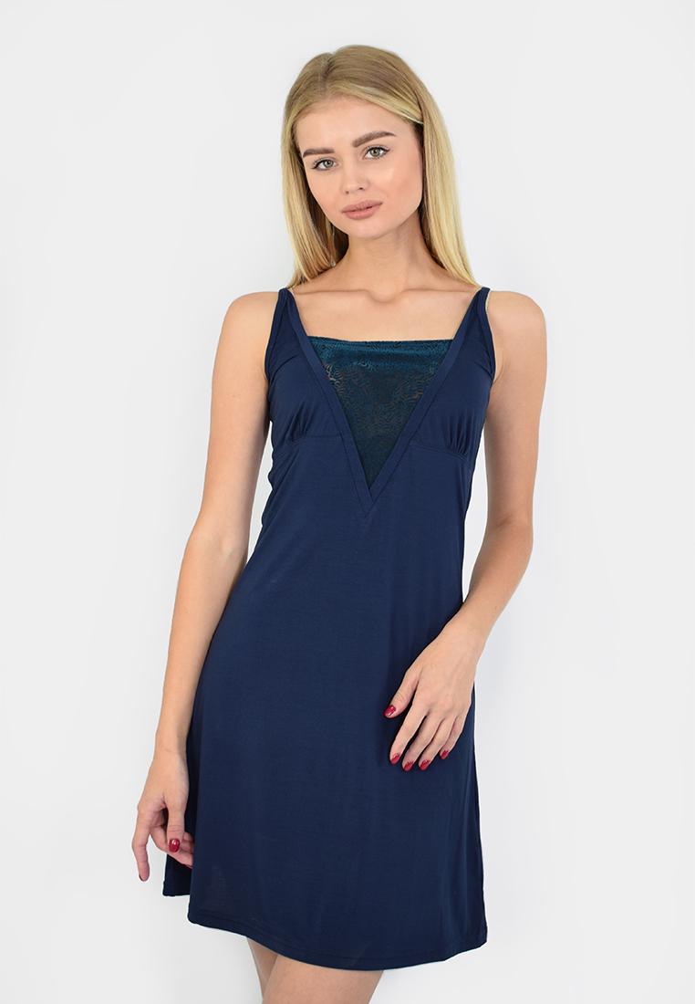 Сорочка ночная женская N.EL 956-93 XL Темно-синий