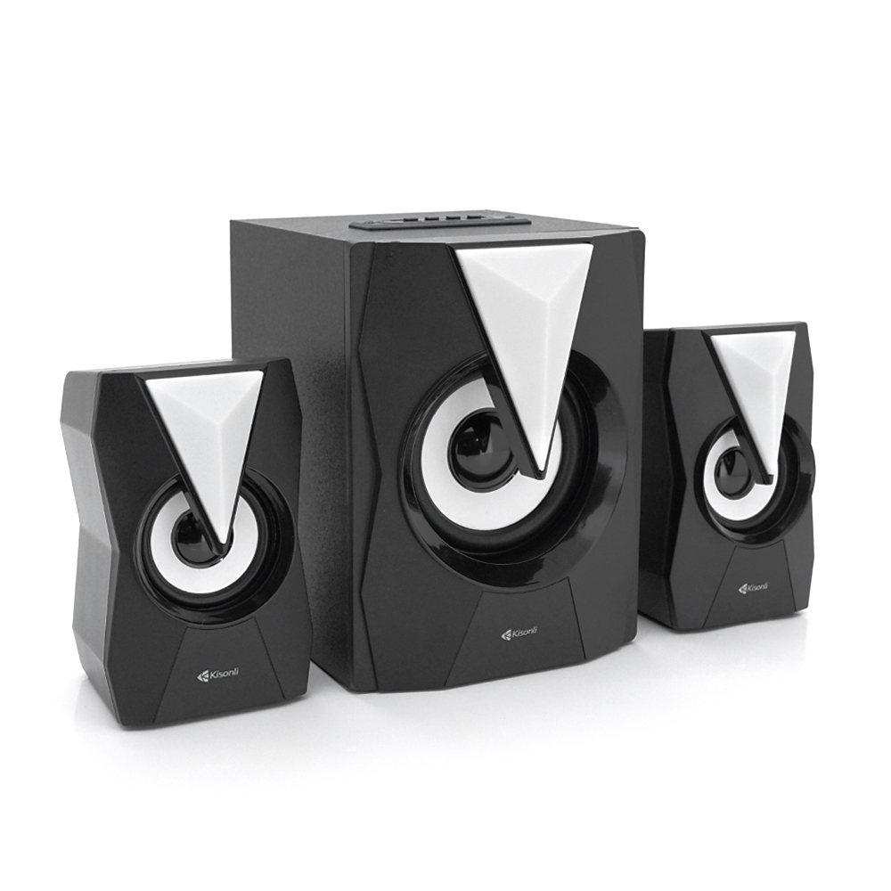 Набор портативных колонок Kisonli TM-4000U 8W с сабвуфером Bluetooth Черный (31321)