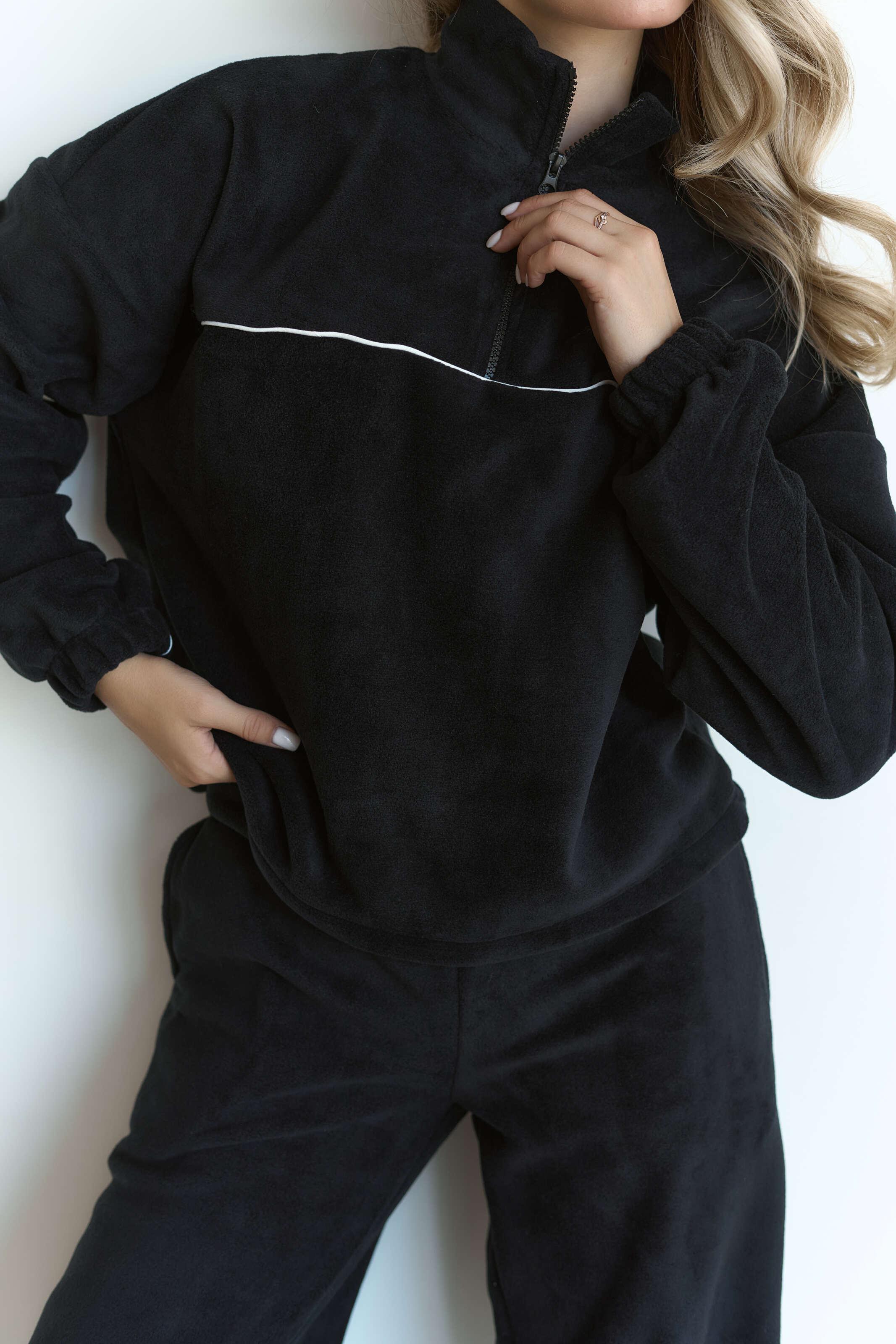 Костюм флісовий FLOW S/M Чорний (10101SM) - фото 4