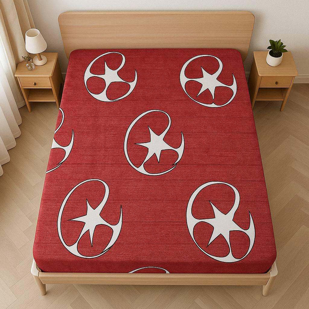 Простыня Острые фигуры на резинке бязь 180х200 см (G-1704F/x180)