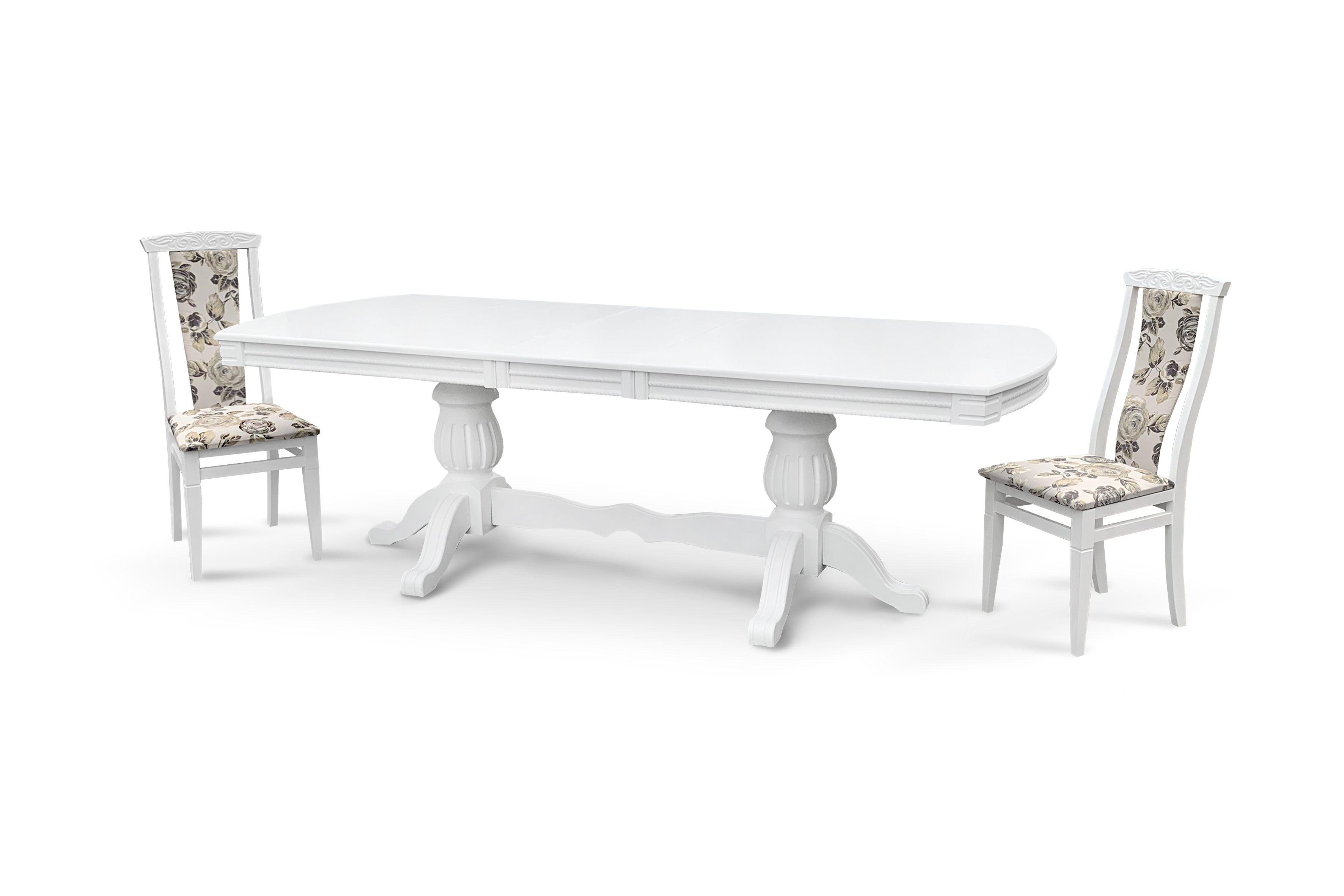 Обідній стіл-трансформер розкладний Comfort Line Цезар Білий (CSRW-241) - фото 1 Обідній стіл-трансформер розкладний Comfort Line Цезар Білий (CSRW-241) - фото 1