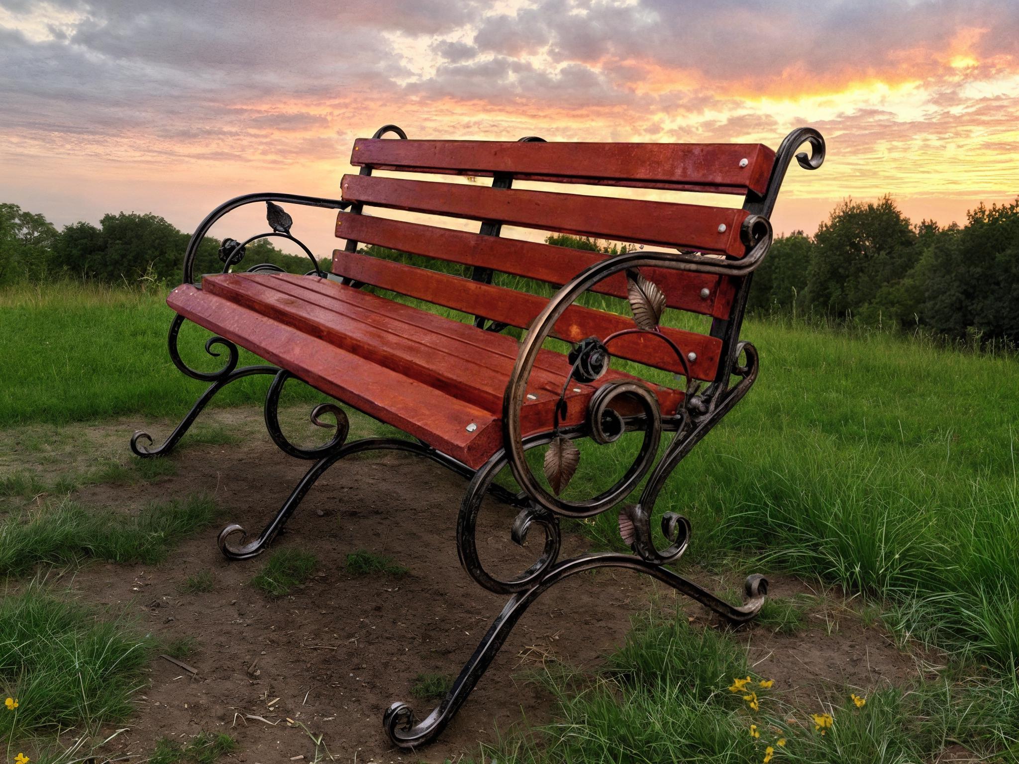 Лава садова кована Tobi Sho Камелія з підлокітниками 220 см Макасар - фото 3 Лава садова кована Tobi Sho Камелія з підлокітниками 220 см Макасар - фото 3