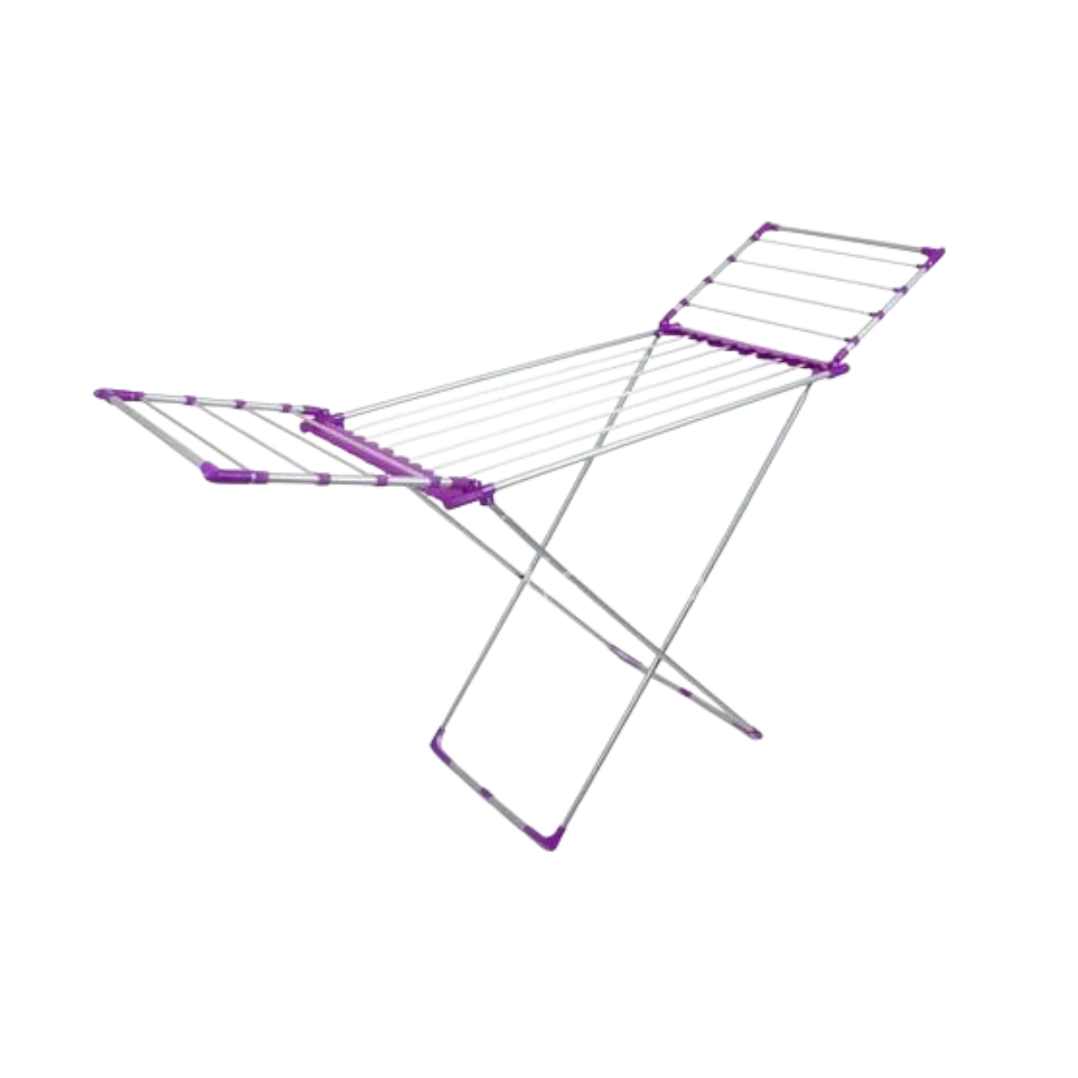 Сушилка напольная для одежды складная металлическая до 15 кг Фиолетовый (147-46-30143)