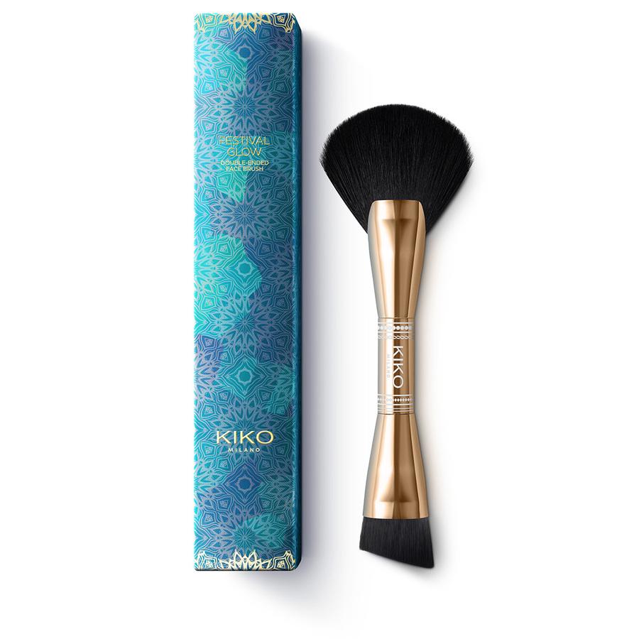 Пензель Kiko Milano Festival Glow Double-Ended Face 2In1 Brush - фото 2