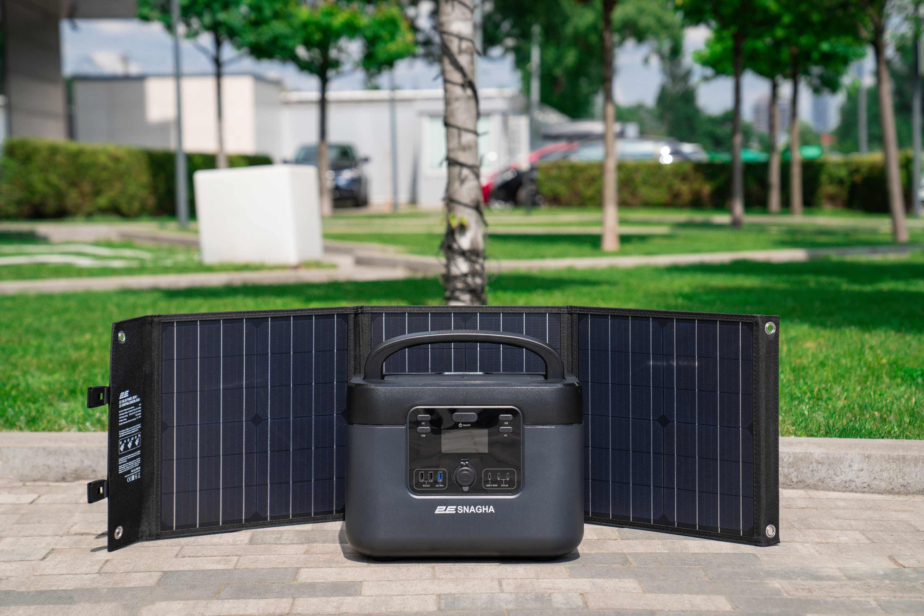 Портативная солнечная панель 2E 60 Вт коэффициент конверсии более 20% Черный (2E-LSFC-60) - фото 9 Портативная солнечная панель 2E 60 Вт коэффициент конверсии более 20% Черный (2E-LSFC-60) - фото 9