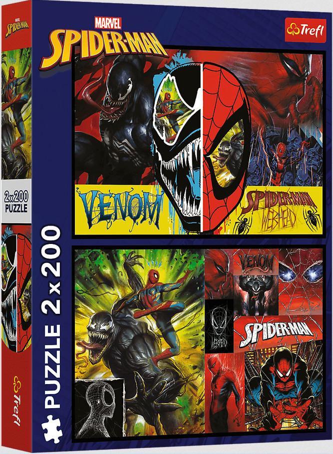 Пазл Trefl Людина-павук: день і ніч Марвел 2х200 ел.
