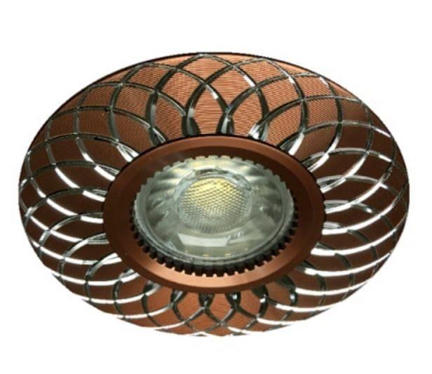 Точковий світильник врізний Feron GS-M888 MR16 GU5.3 50W круг Коричневий (09294)