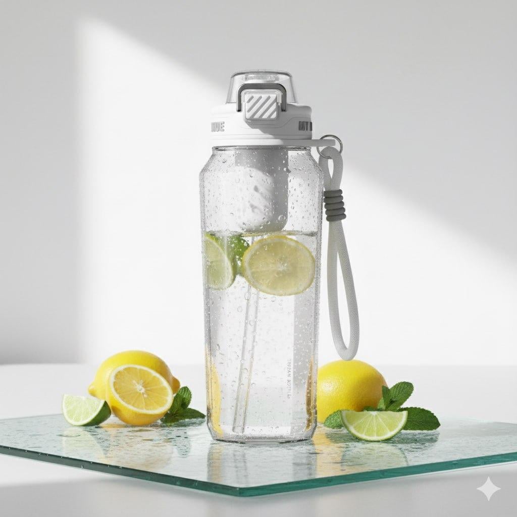 Пляшка тританова із ситітчком для активного відпочинку 1500 мл Білий (2812779297)