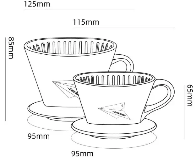 Пуровер керамический MHW-3BOMBER Sector 101 на 1-2 персоны (CF5821) - фото 4 Пуровер керамический MHW-3BOMBER Sector 101 на 1-2 персоны (CF5821) - фото 4