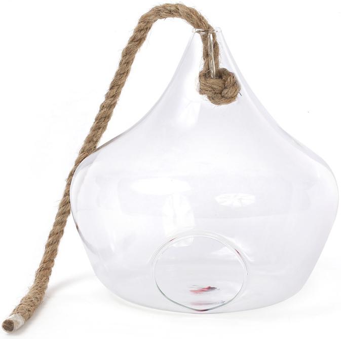 Ваза-подвеска Ancient Glass 18х18,5 см стеклянная на веревке (BD-591-215)