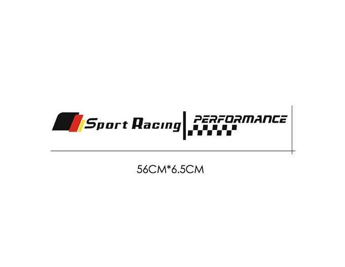 Наклейка на авто 3D TS БМВ/Ауди/Тойота/Шкода/Хонда/Рено/Киа Sport racing performance 560х65х0,15 мм - фото 5