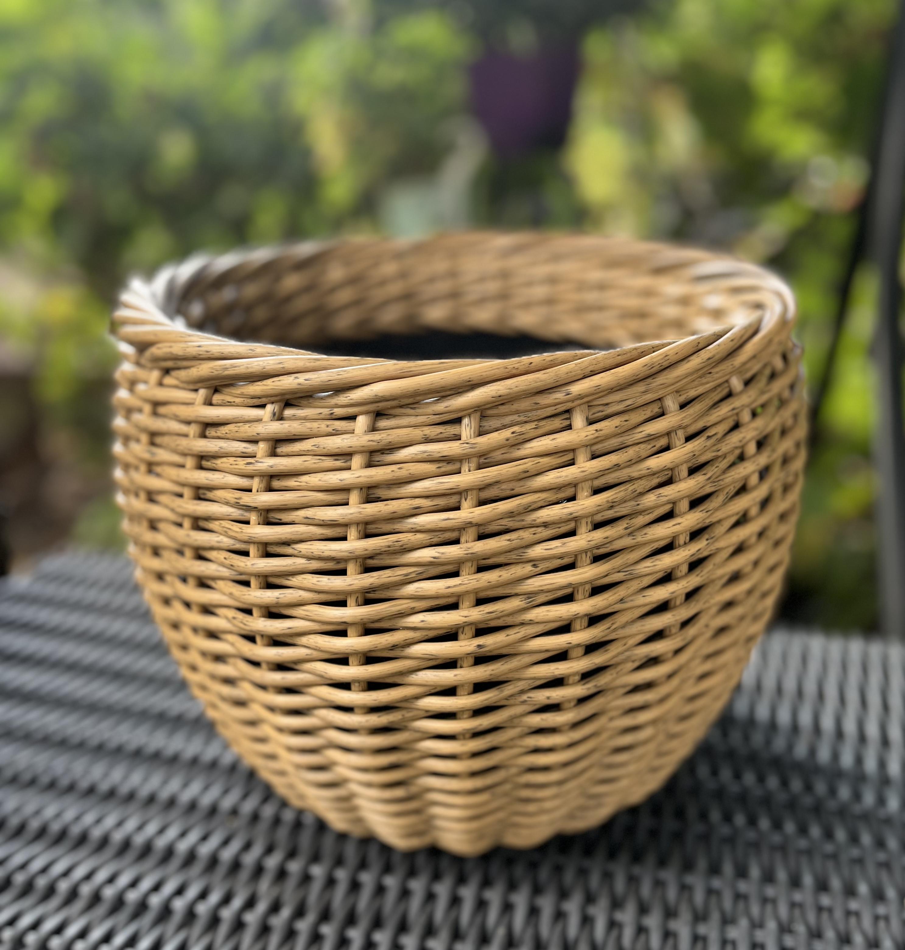 Кашпо для цветов из искусственного ротанга 13 л Дерево (27927865) - фото 1 Кашпо для цветов из искусственного ротанга 13 л Дерево (27927865) - фото 1