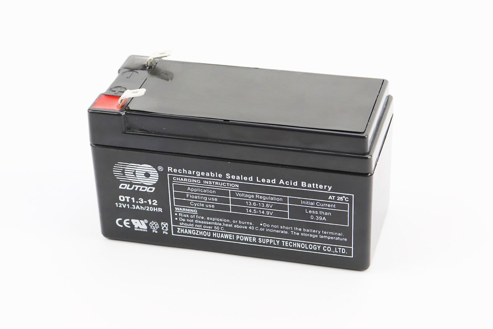 Аккумулятор 12V 1,3Ah кислотный 97x45x53 мм (348170)