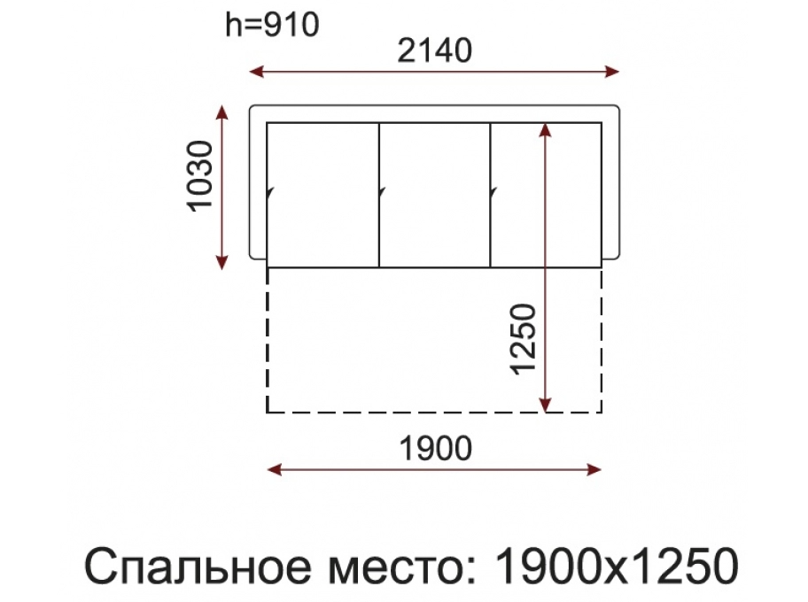 Диван-книжка МАКСИ-МЕбель Бамбук Серо-коричневый с рисунком (10350) - фото 4