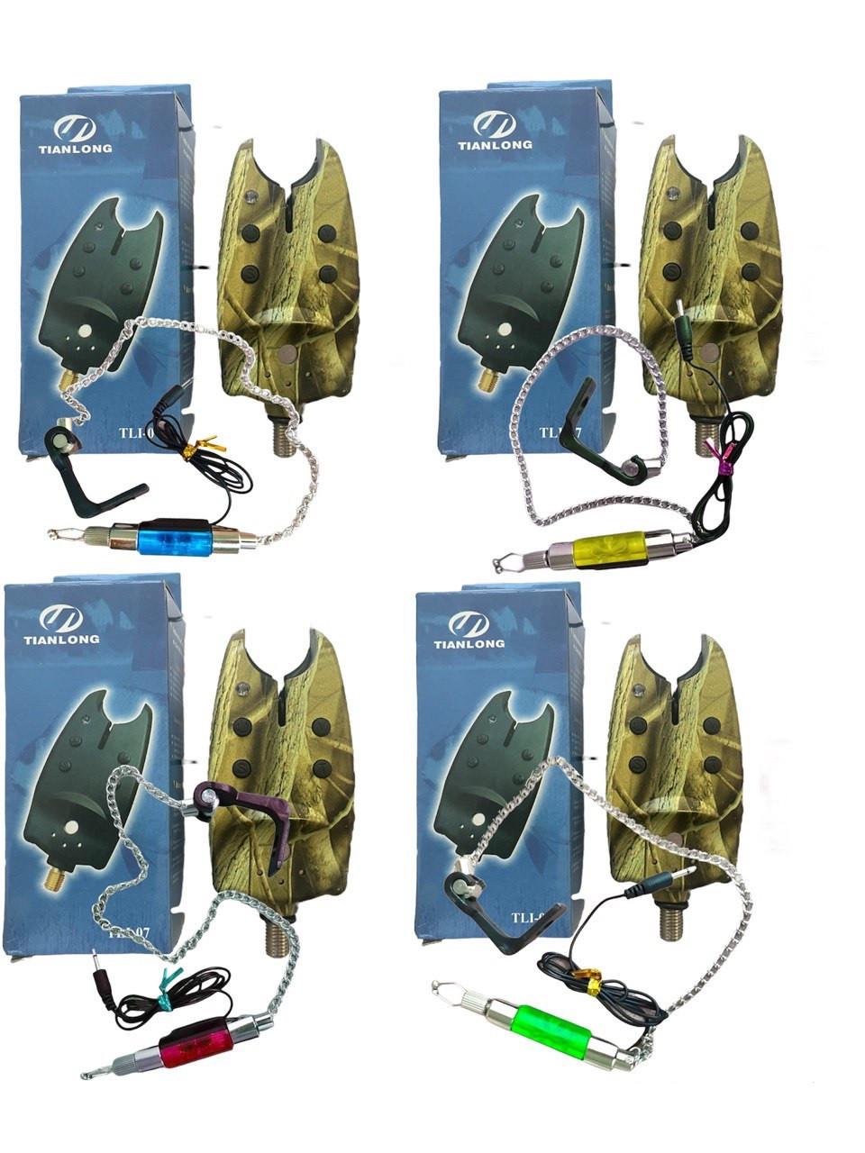 Комплект сигналізатора клювання Tianlong TLI-07/4 свінгери на ланцюжку 4 шт. (1737421701)