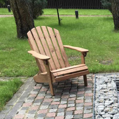 Шезлонг дубовий RELAX WOOD Адірондак натуральне дерево (11294301) - фото 1