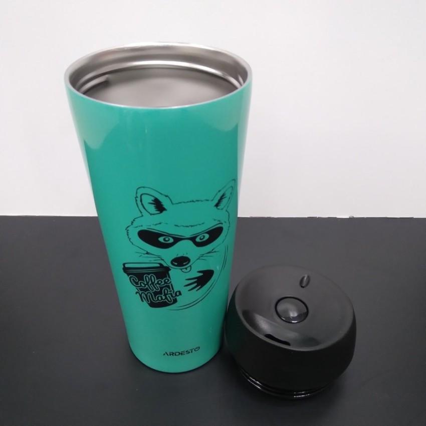 Термочашка Ardesto Coffee time Raccon AR2645DTB 450 мл (1496227280) - фото 3 Термочашка Ardesto Coffee time Raccon AR2645DTB 450 мл (1496227280) - фото 3