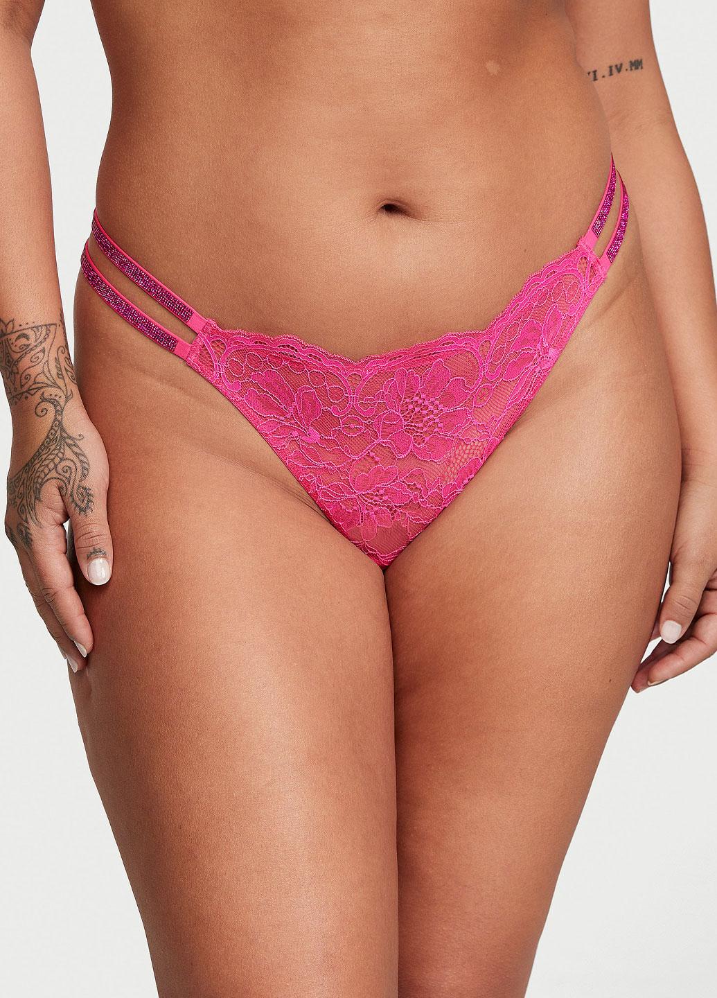 Трусики женские со стразами Victoria's Secret Very Sexy XS Розовый (00188191QDEXS)