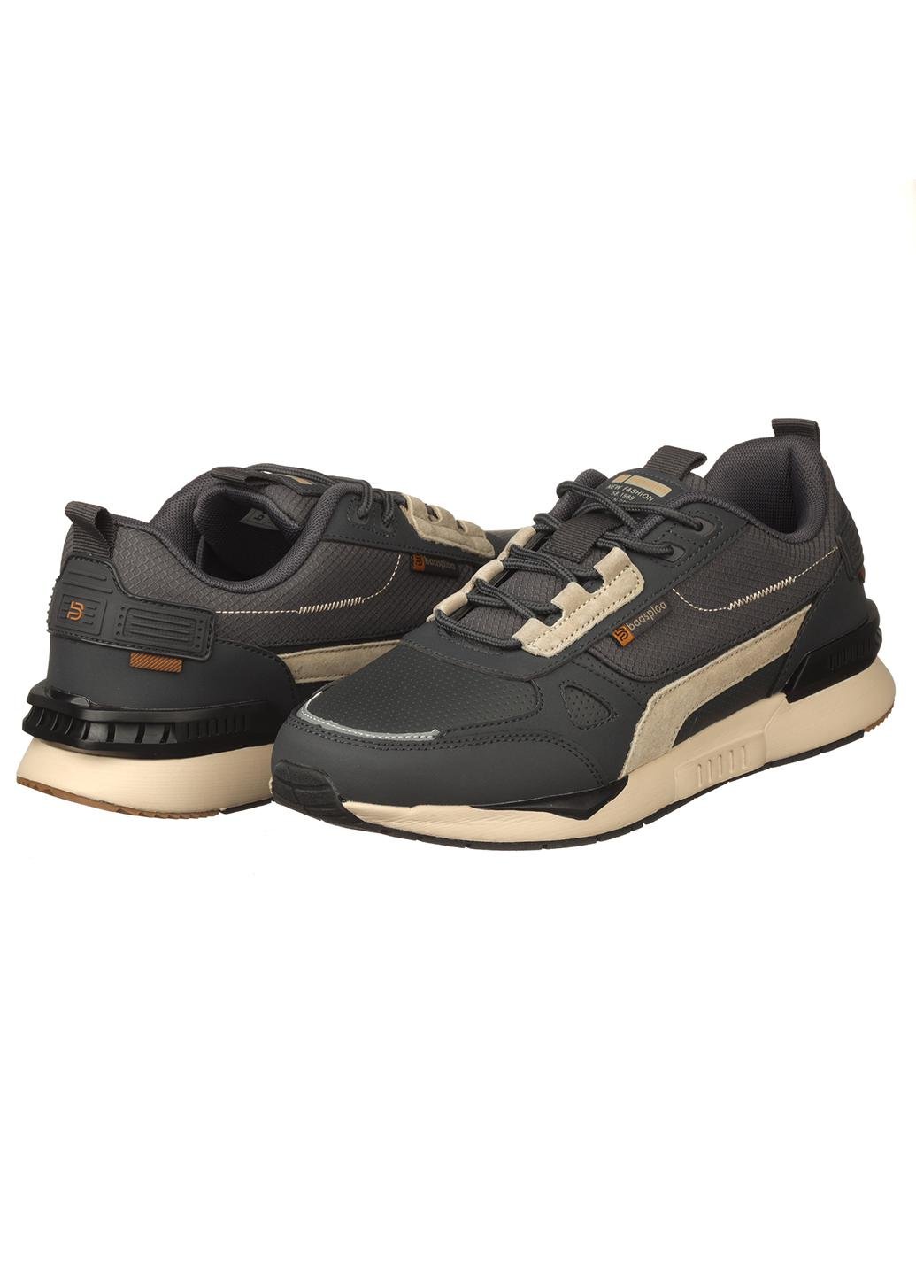 Кросівки чоловічі BaaS M7460-2 комбінований р. 42 Сірий (20031)