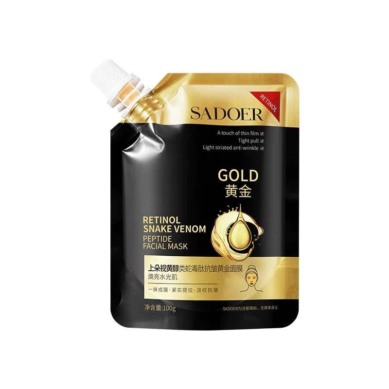 Маска для лица Sadoer RETINOL SNAKE VENOM PEPTIDE GOLD с ретинолом и пептидом змеиного яда 100 мл (0104014)