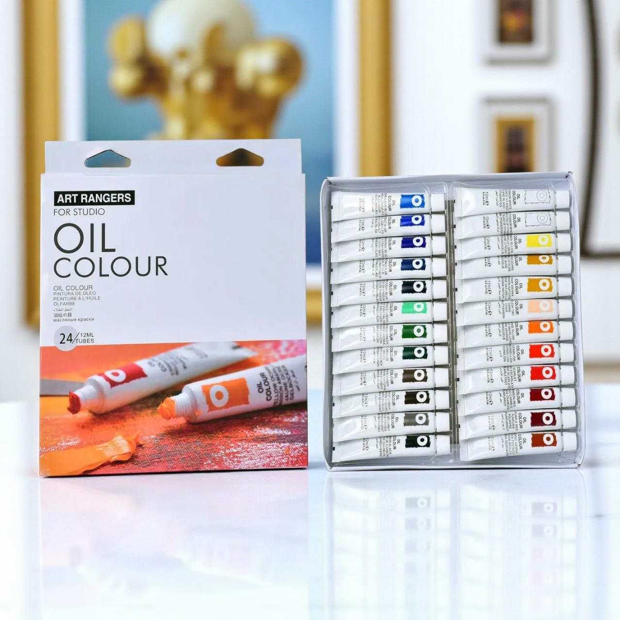 Краски масляные художественные тюбики в коробке 24 цвета по 12 мл (37-112005) - фото 6 Краски масляные художественные тюбики в коробке 24 цвета по 12 мл (37-112005) - фото 6
