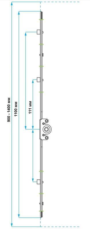 Привод поворотно-откидного для металлопластикового окна VORNE 101-3 SP 900-1400 (v.0202.0302) - фото 4