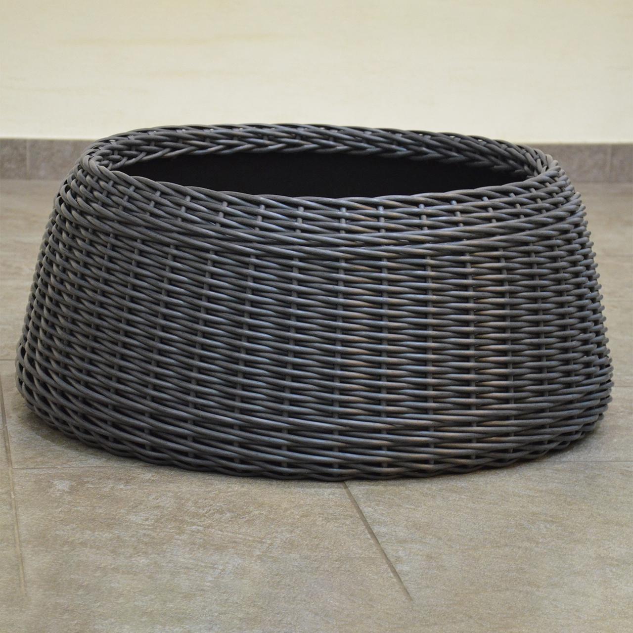 Подставка-юбка под елку плетеная из искусственного ротанга/ручной работы XL Графитовый (23116145) - фото 5 Подставка-юбка под елку плетеная из искусственного ротанга/ручной работы XL Графитовый (23116145) - фото 5