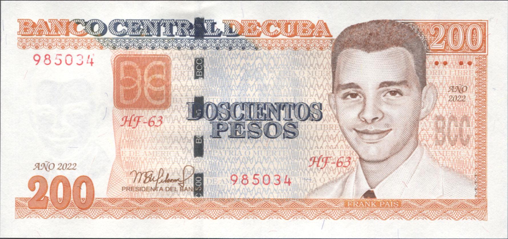 Коллекционная банкнота Куба 2022 200 песо P130 2022 UNC Коллекционная банкнота Куба 2022 200 песо P130 2022 UNC