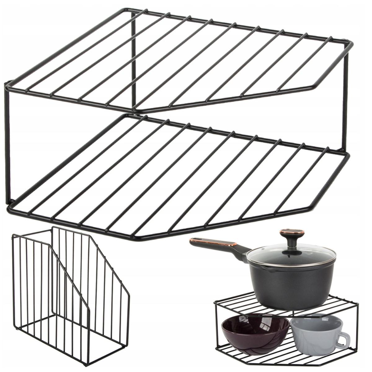 Полка-органайзер кухонная Storage Rack 2 яруса 25х25х12 см (M50210-S) - фото 2