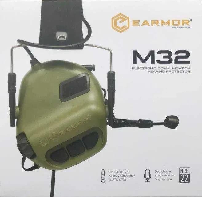 Навушники активні з мікрофоном Earmor M32 MOD3 Хакі/Олива (3575581) - фото 3