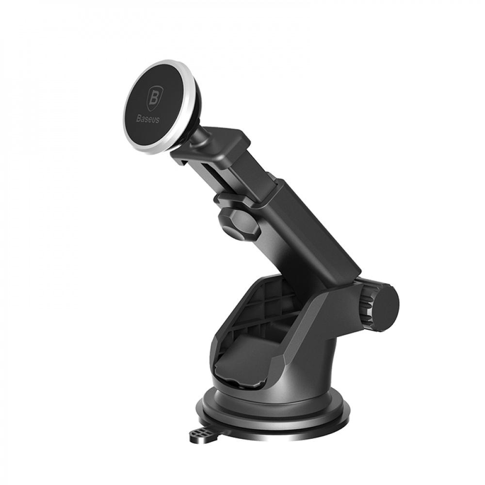 Автотримач Holder Baseus Solid Series Telescopic Magnetic Car Mount 360° Silver