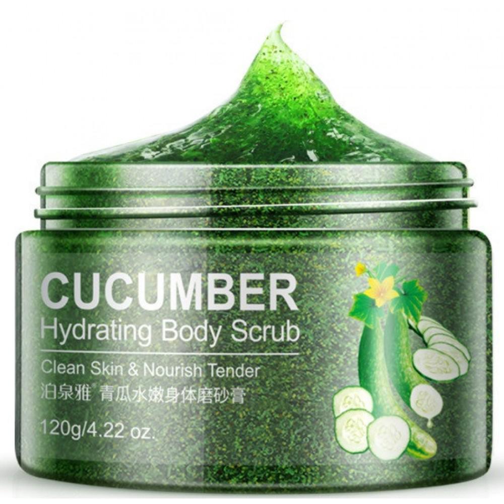 Скраб для тіла Bioaqua Cucumber Hydrating Body Scrub з екстрактом зеленого огірка та волоського горіха