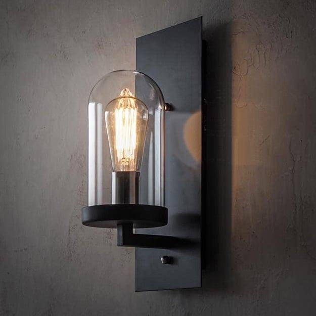 Бра Glass Capsule Black/Clear (039038-Shl)