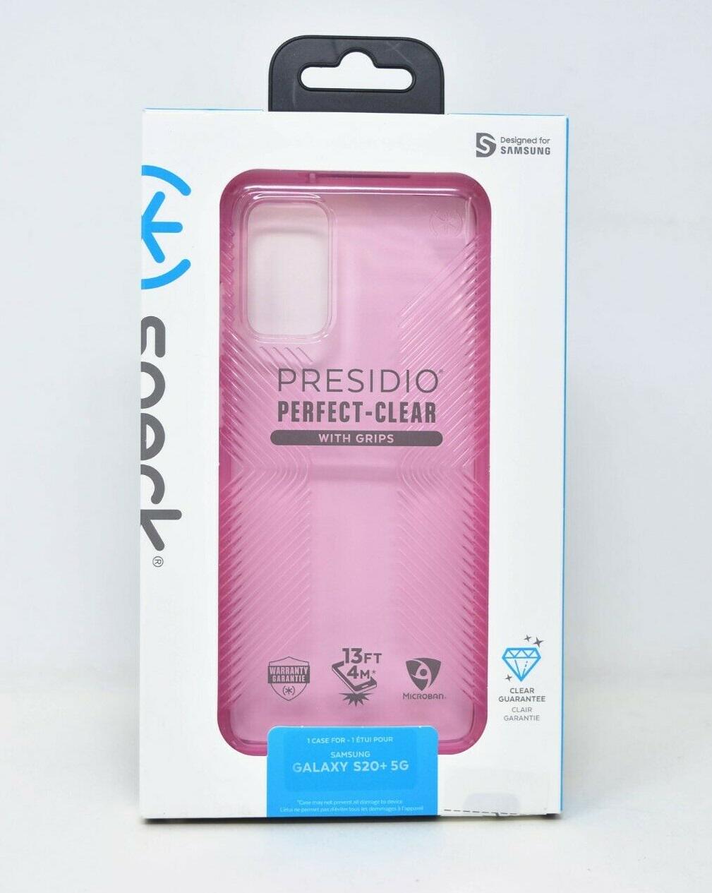 Чохол прозорий протиударний Speck Presidio Perfect Clear Grip для Samsung Galaxy S20 Plus (6,7") Pink (3877641) - фото 10