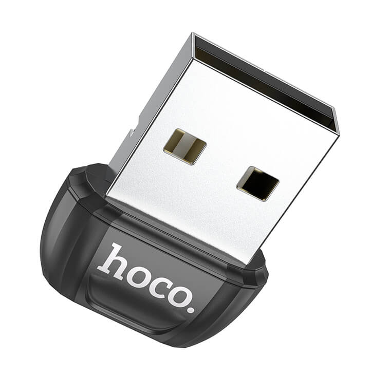 Адаптер Hoco USB Bluetooth 5.0 10 м UA18 для комп'ютера та ноутбука Чорний (548899)