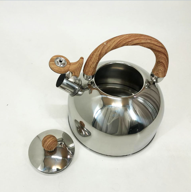 Чайник со свистком Unique UN-5302 нержавеющая сталь 2,5 л Коричневый - фото 3 Чайник со свистком Unique UN-5302 нержавеющая сталь 2,5 л Коричневый - фото 3