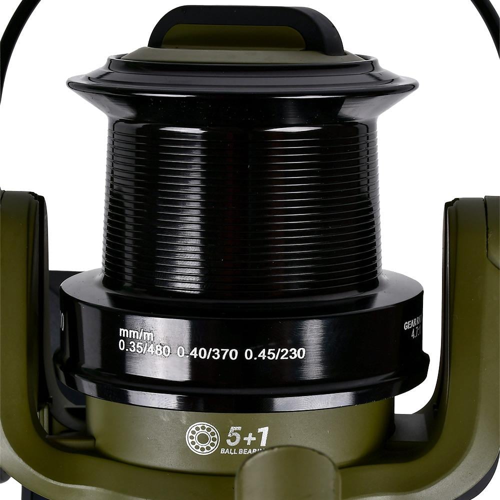 Катушка карповая с бейтранером SF24345-9 Magnum Carp 9000 5+1bb металлическая шпуля - фото 5