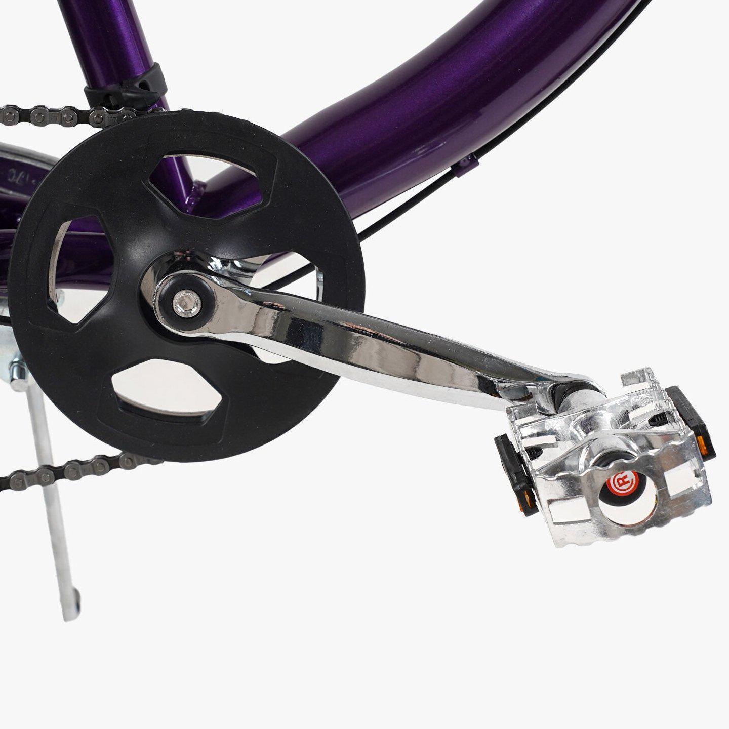 Велосипед городской Corso Viola с багажником рама 17"/26" Фиолетовый - фото 7 Велосипед городской Corso Viola с багажником рама 17"/26" Фиолетовый - фото 7