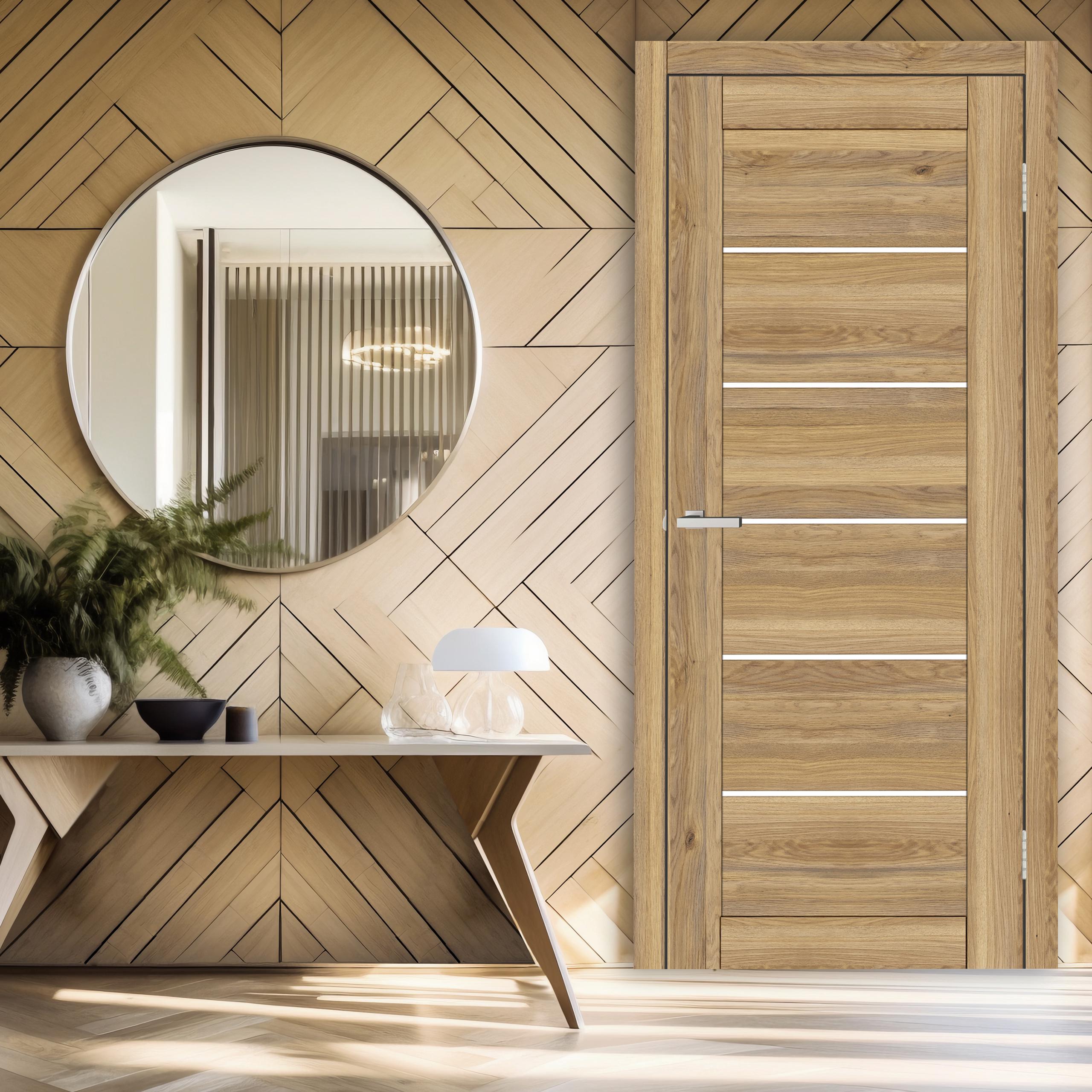 Двери Испания стекло сатин 2000х900 мм Дуб Ларедо (60843)