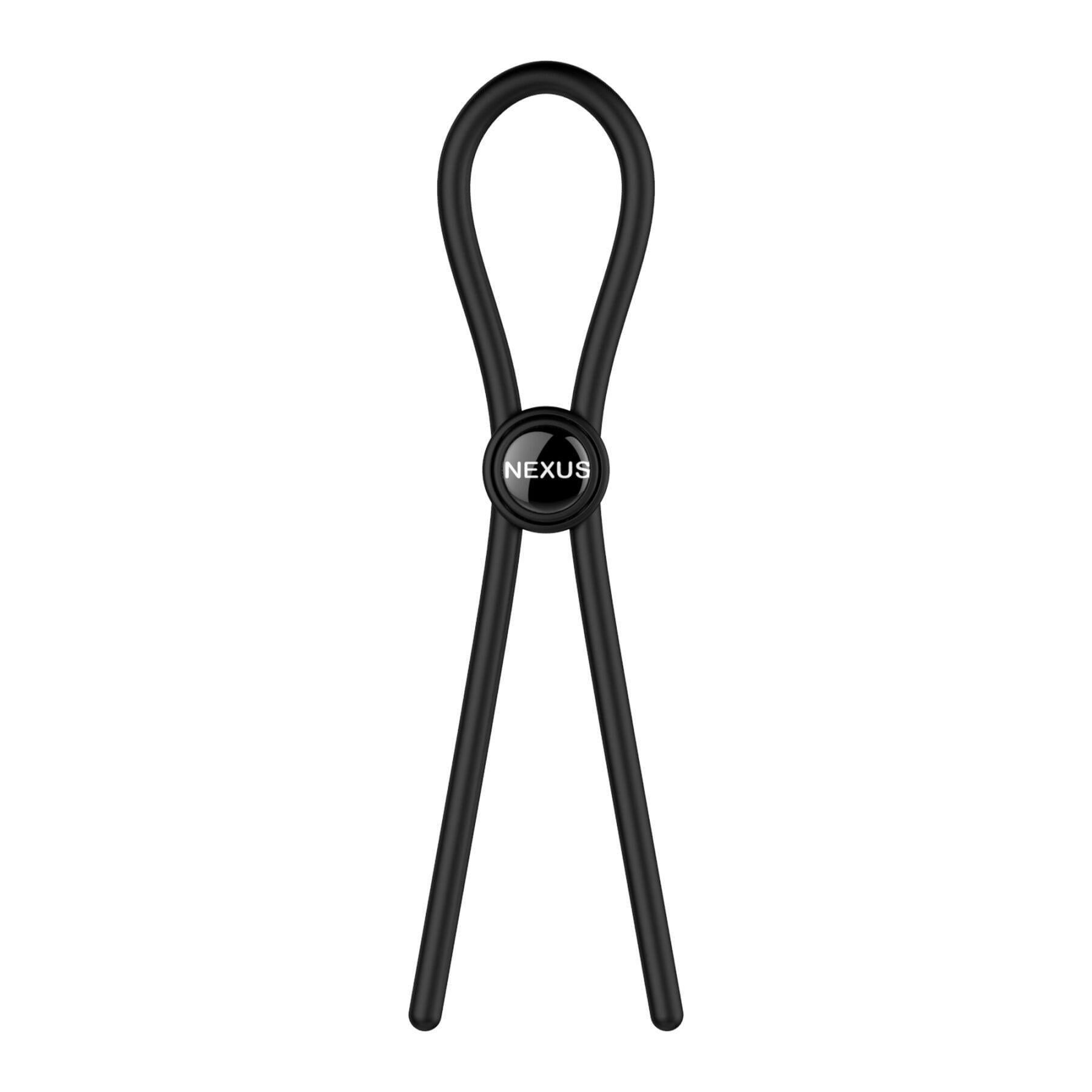 Эрекционное кольцо-лассо Nexus Forge Single Adjustable Lasso Черный (47482)