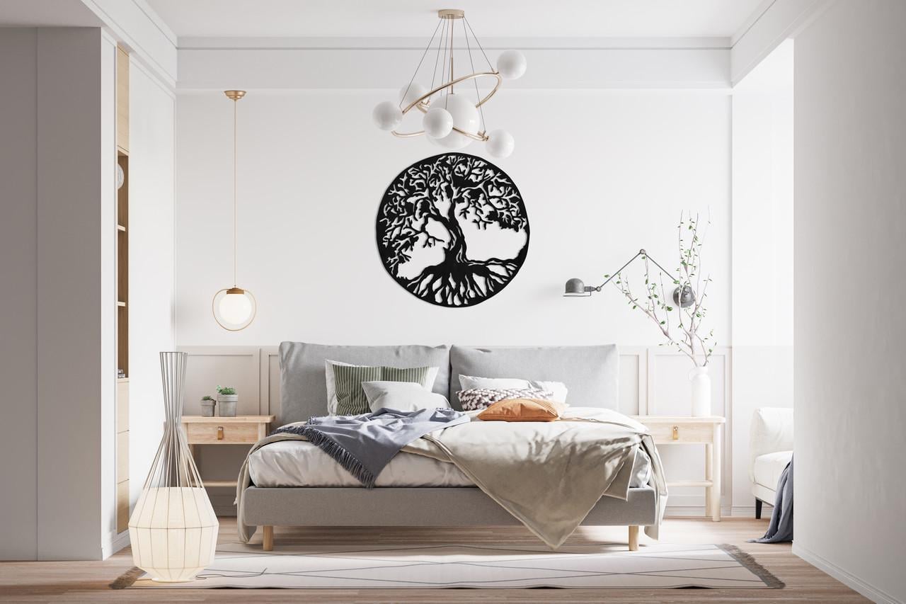 Декоративное панно на стену Upwood Decor Mandala Tree 5 60х60 см Black (1578130290)