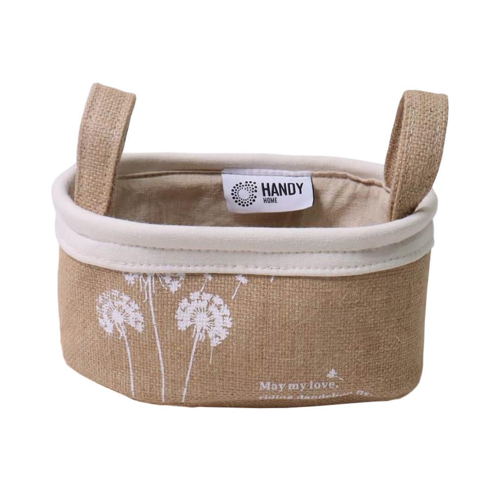 Кошик текстильний Fly з ручками овальний 24х14х12 см Бежевий (-09)