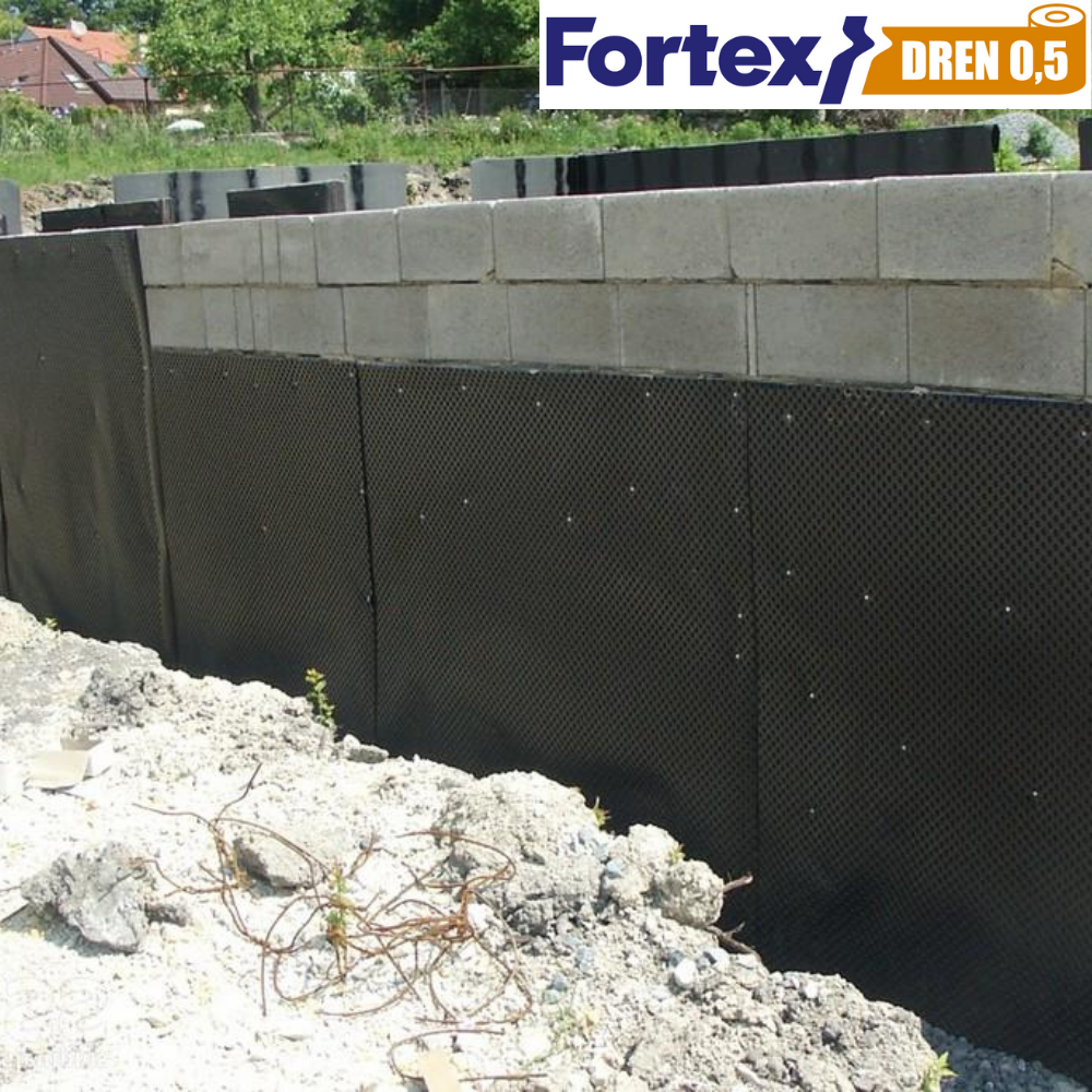 Мембрана для фундамента дренажная Fortex DREN 0,5 1x20 м 20 м2 (340052) - фото 10 Мембрана для фундамента дренажная Fortex DREN 0,5 1x20 м 20 м2 (340052) - фото 10