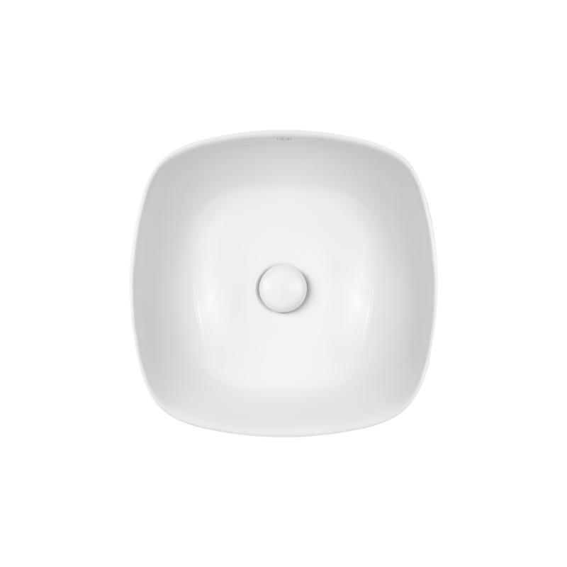 Раковина-чаша Qtap Kolibri 400х400х140 з донним клапаном White (QT10117040TW)